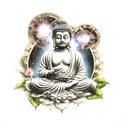 Buddha Meditation Universe Energy Being Held
