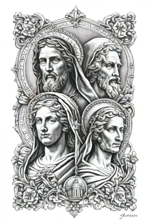 Saint Jude And Saint Mary