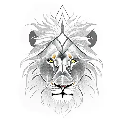 Lion Protecting King Chess Piece