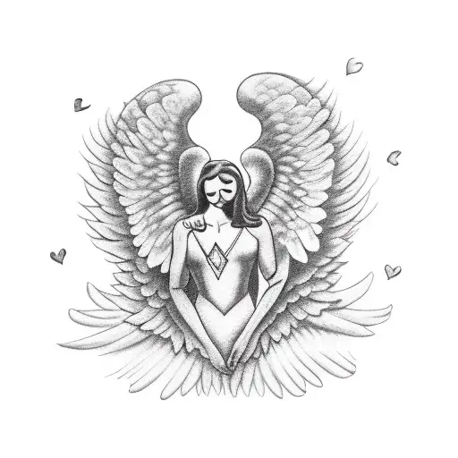 Angel Holding A Broken Heart