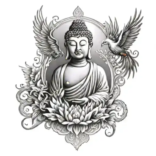 Buddha And Phoenix