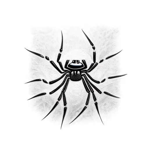 Black Widow Spider Crawling Out Of Mouth