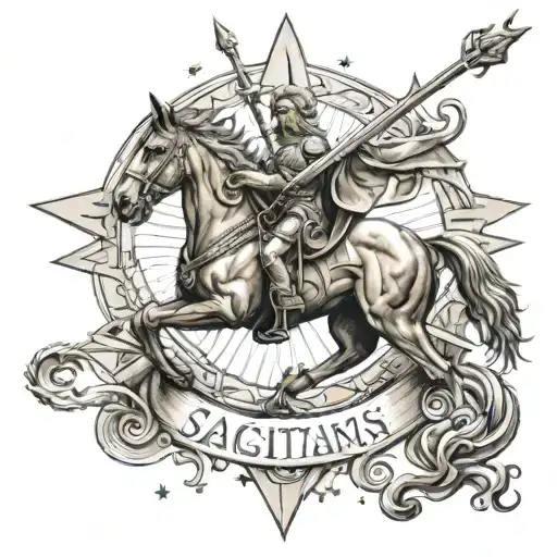 Star And Sagittarius Zeus Perseverance