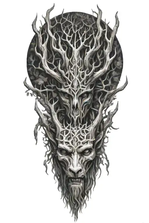 Slavic Mythology Leshen Beast Full Body Made From Roots