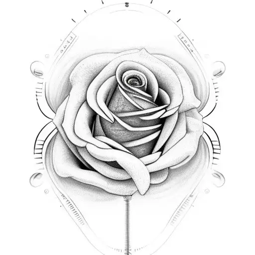 Barber Machine With Big Rose