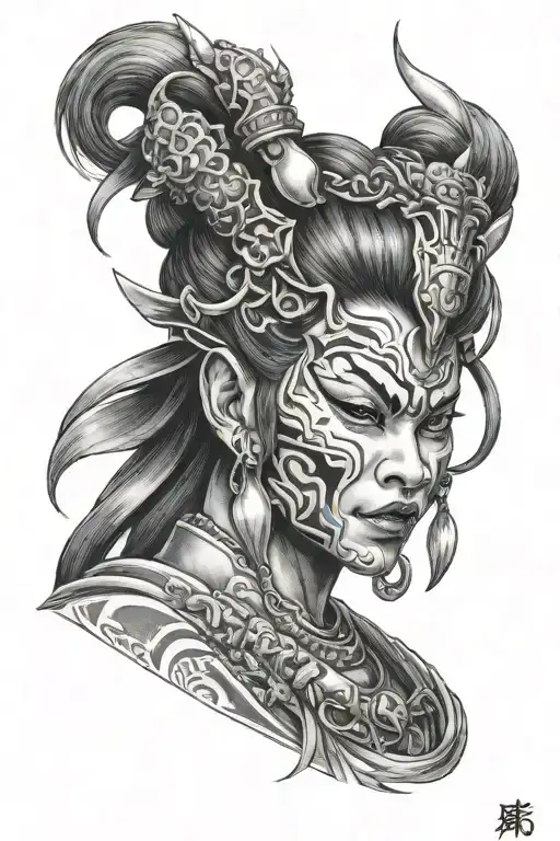 Sexy Female Samurai Oni