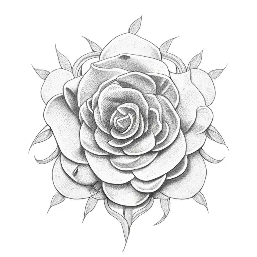 Flower Vine Wrapped Around A Cross