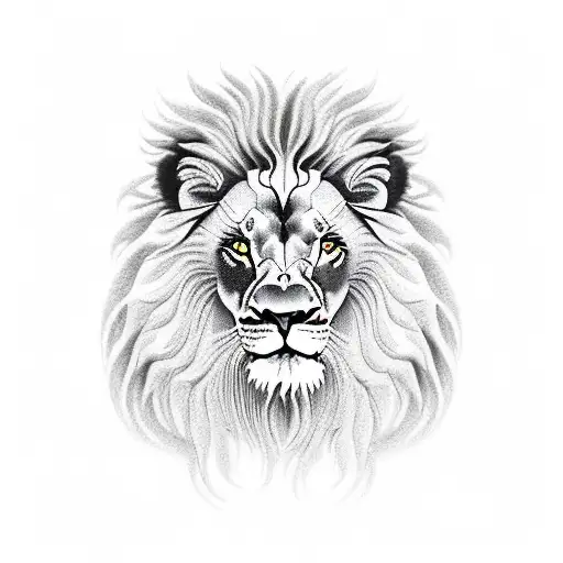 Lion Proudly Standing