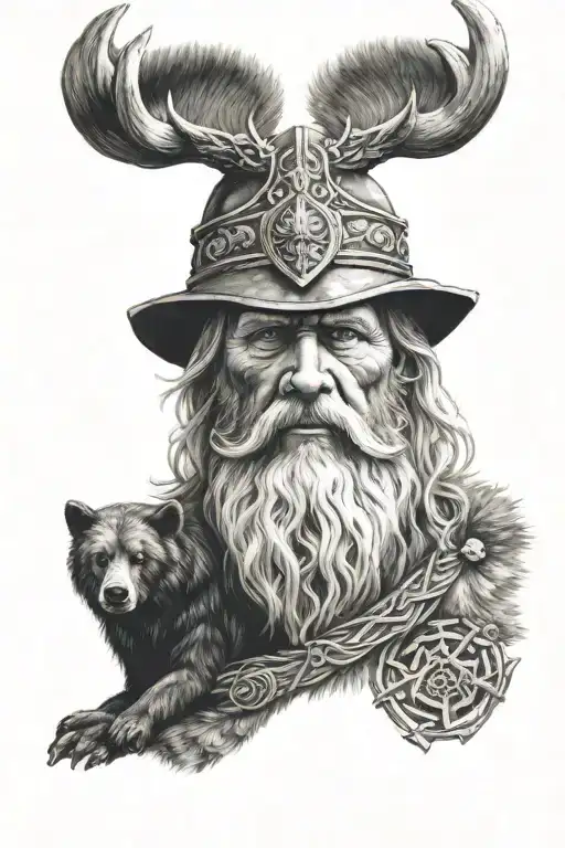 Odin Wearing Bearskin