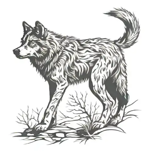 Dier Wolf Silhouette