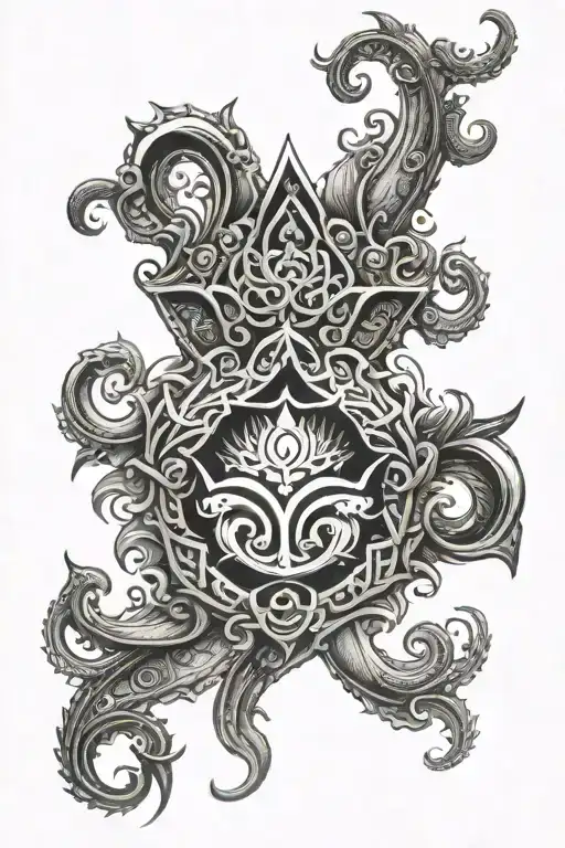 Trishul Maapaa Om Symbol