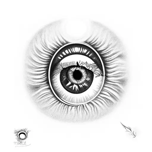 Eye With Moon In The Iris