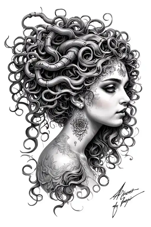 Medusa As A Pretty Woman