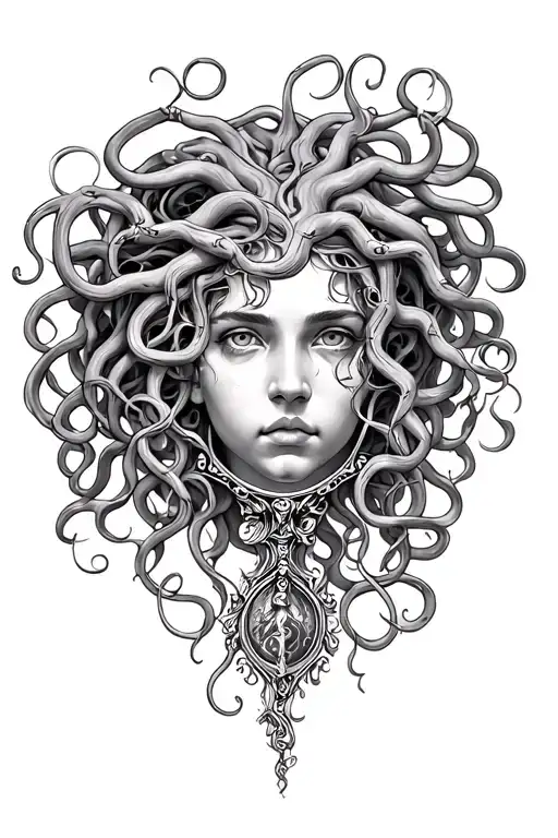 Medusa Looking In The Mirror