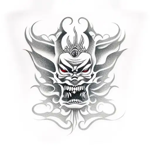 Dark Ornamental With Hannya