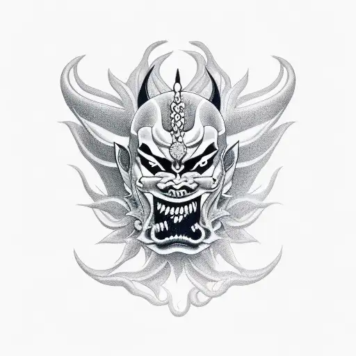 Dark Ornamental With Hannya