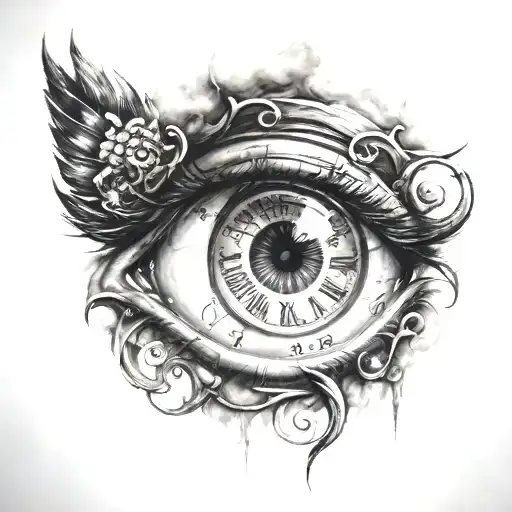 Eye With A Clock Inside