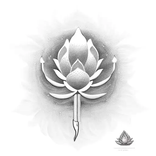 Khukuri Piercing A Lotus