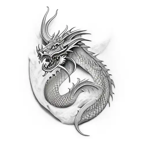 Knife Wounda And Dragon