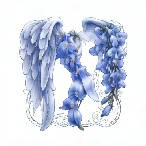 Angel Wings Larkspur Flower