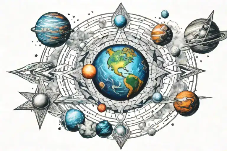 Chakra Planets Galaxy Universe Handofgod