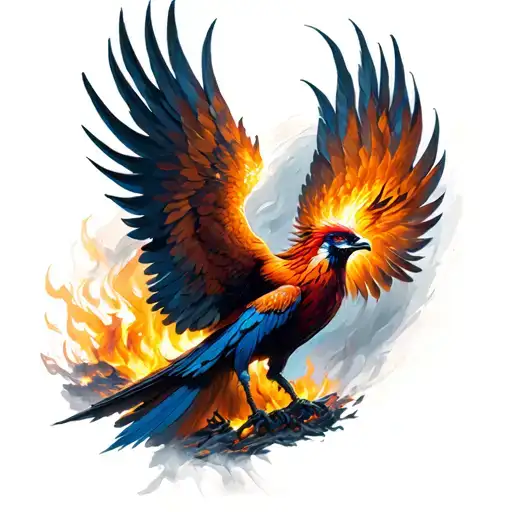 Phoenix Rising From The Ashes