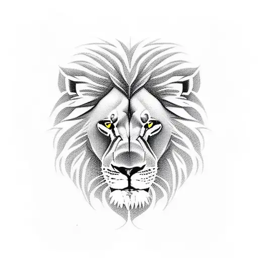 Lion Biting A Basketball