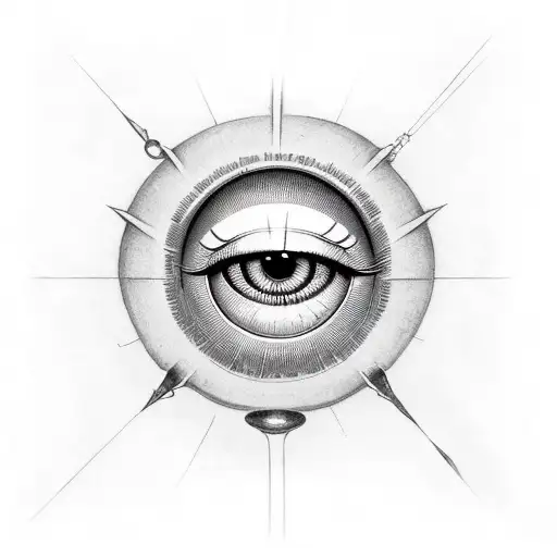 Eye Of Horus With Script And Basketball