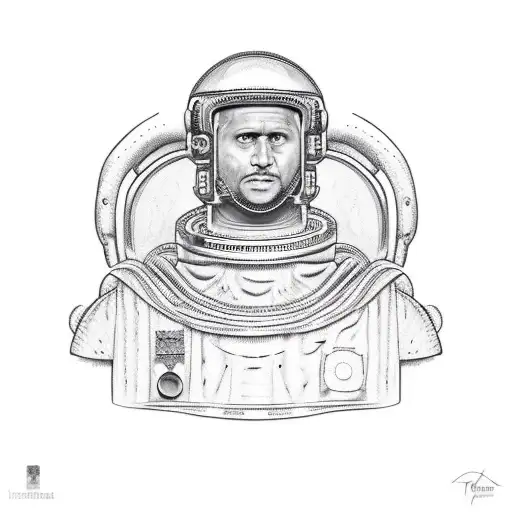 Roman Legionnaire And Astronaut By Torso