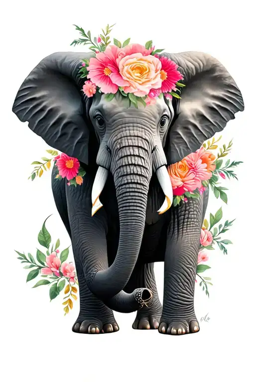 Floral Elephant