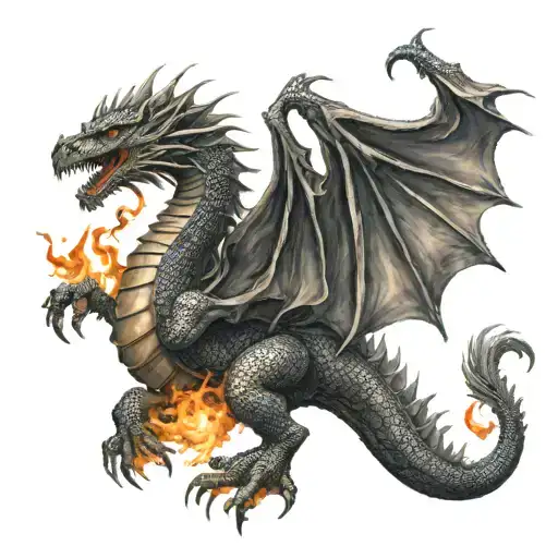 Dragon With Fire