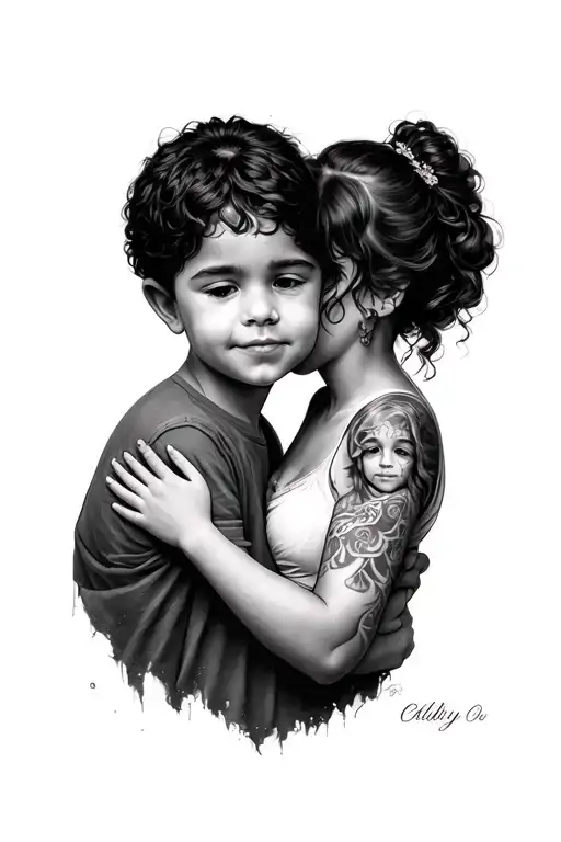 A Child Raising His Mom