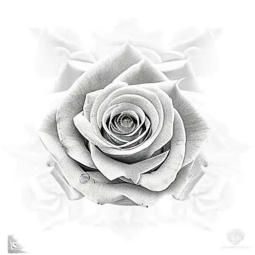 Christian Cross On Top Of Roses