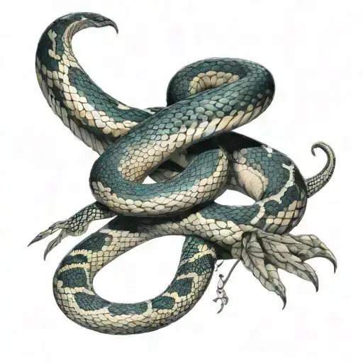 Snake Biting Its Own Tail