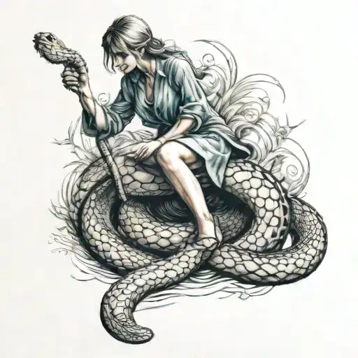 Mary Stepping On Snake