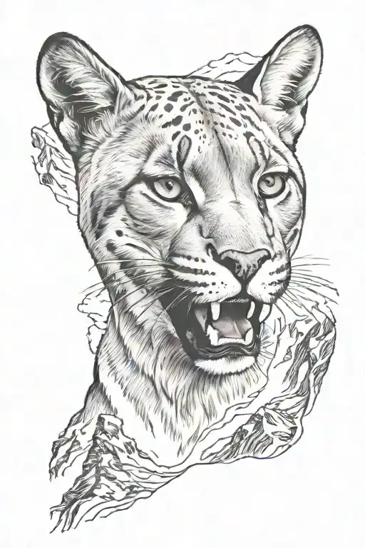 Puma Vigogne Torres Del Paine In The Background