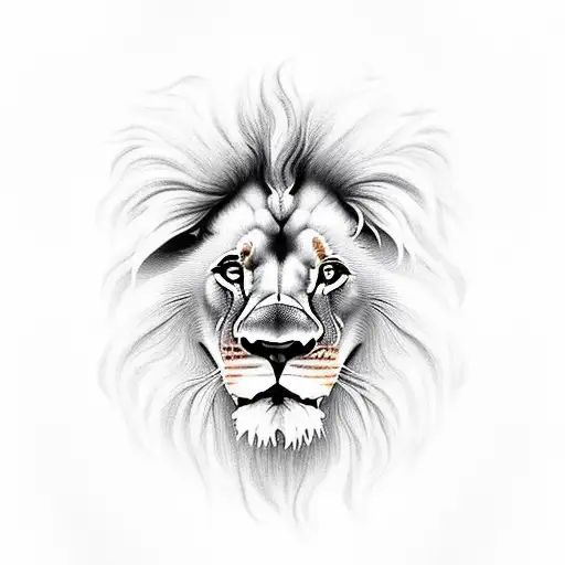 Lion Playing Whit Stars