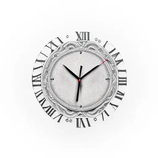 Pocket Clock With The Word Carmen