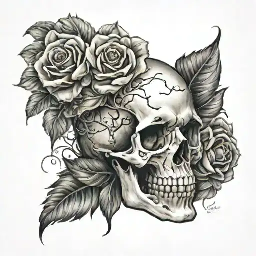 Skull And Roses