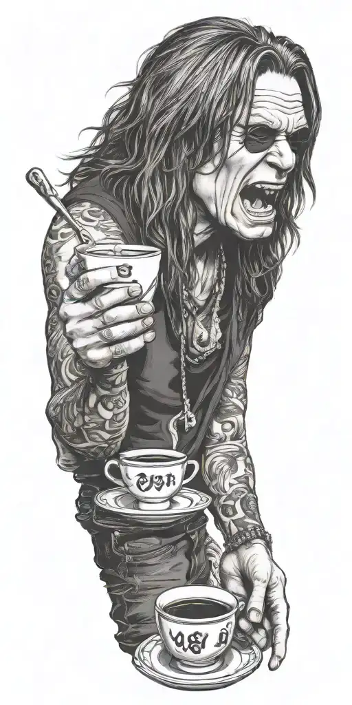 Ozzy Osbourne Making Coffee Japanese Style
