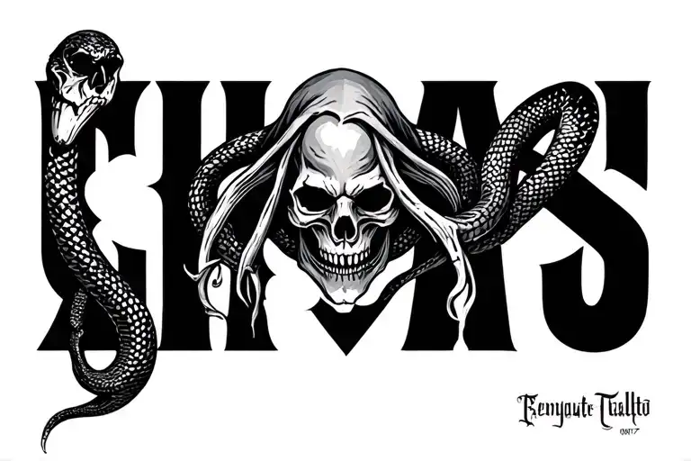 Death Eater Skull And Snake