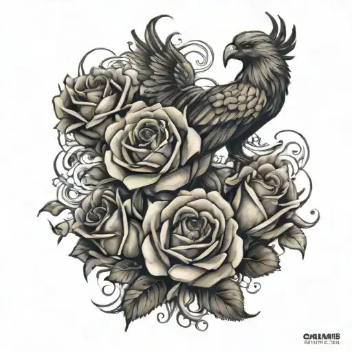 Roses And Phoenix Rising