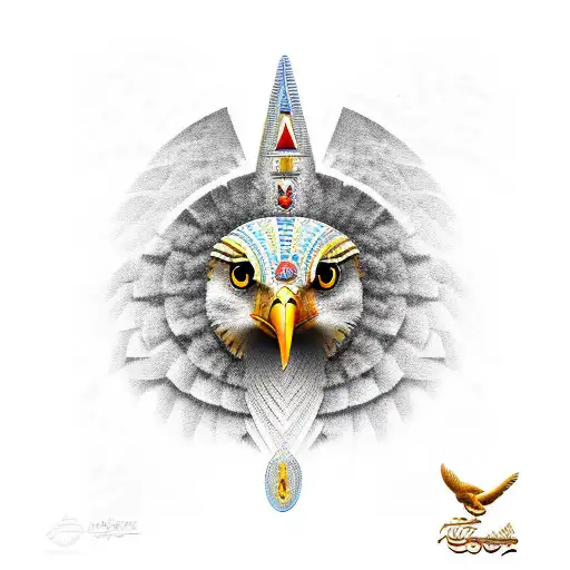 Tribal Style Horus Eagle From Egypt