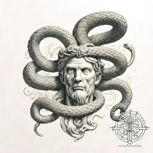 Snake And God Hermes