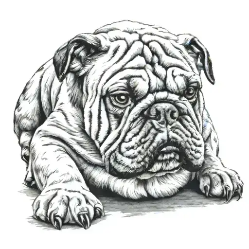 Bulldog Stuffed Animal