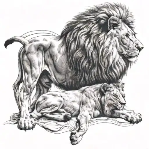 Lion And Jesus Christ