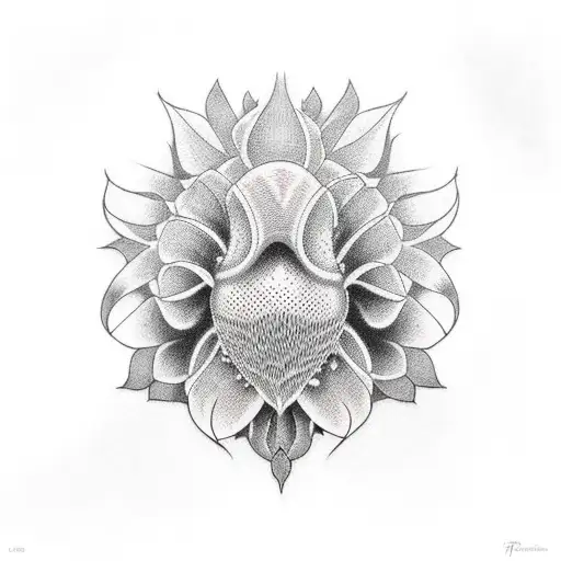 Red And Black Dahlia