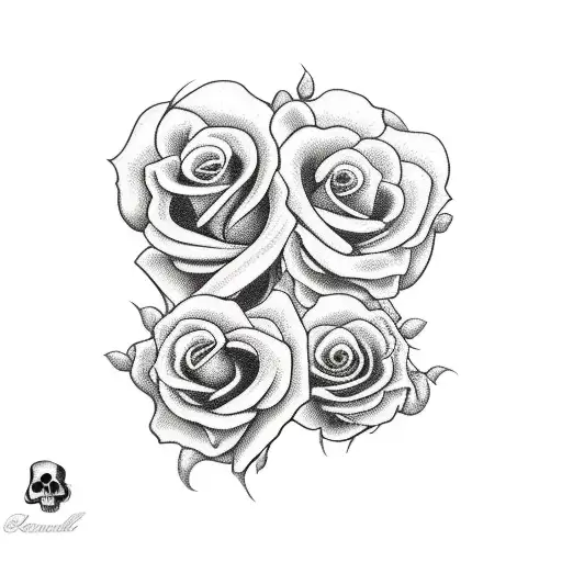 Skull And Roses