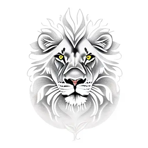 Lion With Roses And Shears