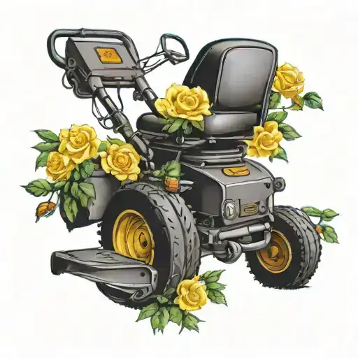 Texas Yellow Roses Lawnmower